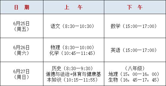 2021年中考时间（快讯！2021福建中考时间定了）