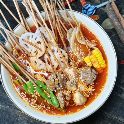 冷锅串串菜品目录(简单快手好吃的冷锅钵钵鸡串串做法)