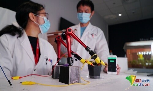 新加坡研究团队用智能手机控制捕蝇草