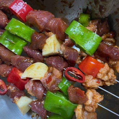 #烤究美味 灵魂就酱#烤箱版羊肉串