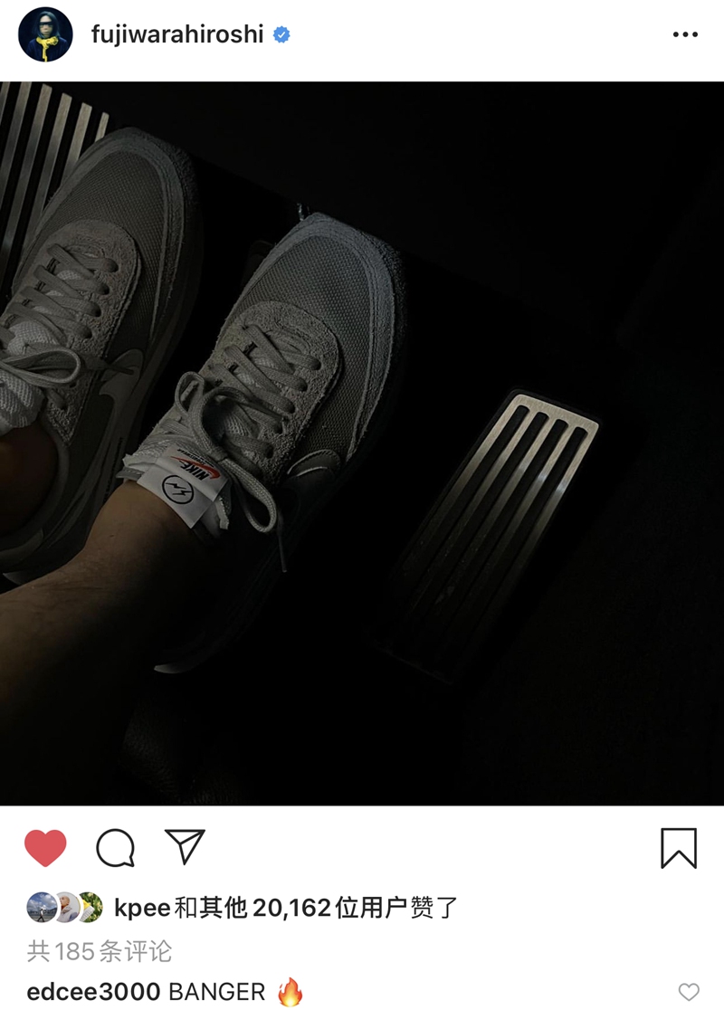 发售日期临近！藤原浩上脚第二款「闪电 x sacai x Nike」联名