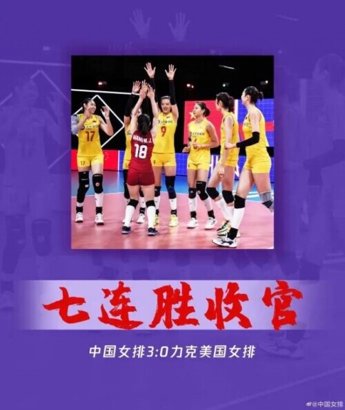 2019女子排球世界杯美国队(中国女排完胜美国女排，豪取七连胜)