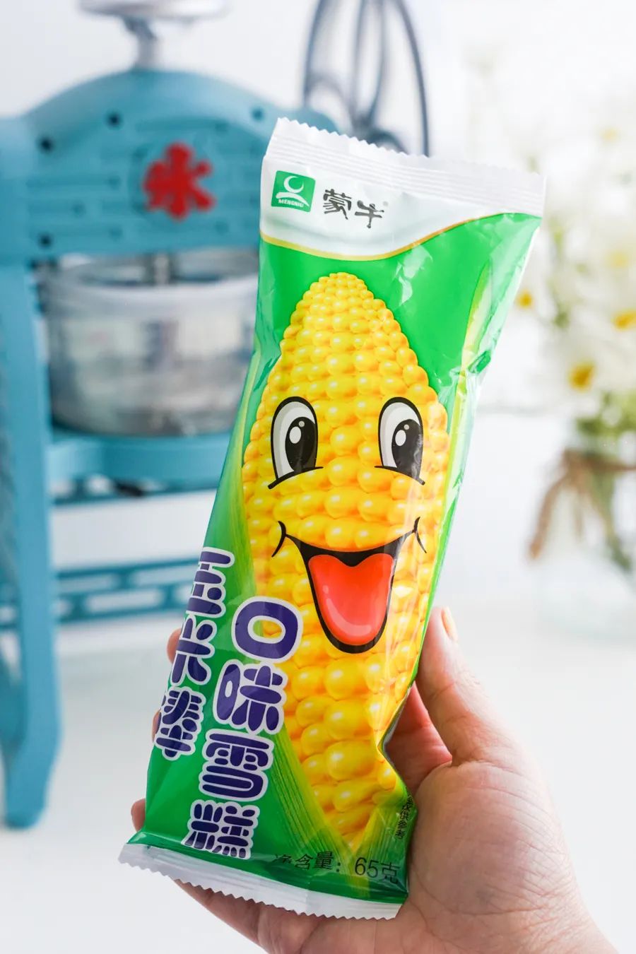 7元/支蒙牛 玉米棒口味雪糕清香的绿豆,浓郁的麻酱,沙沙的红豆,这三种