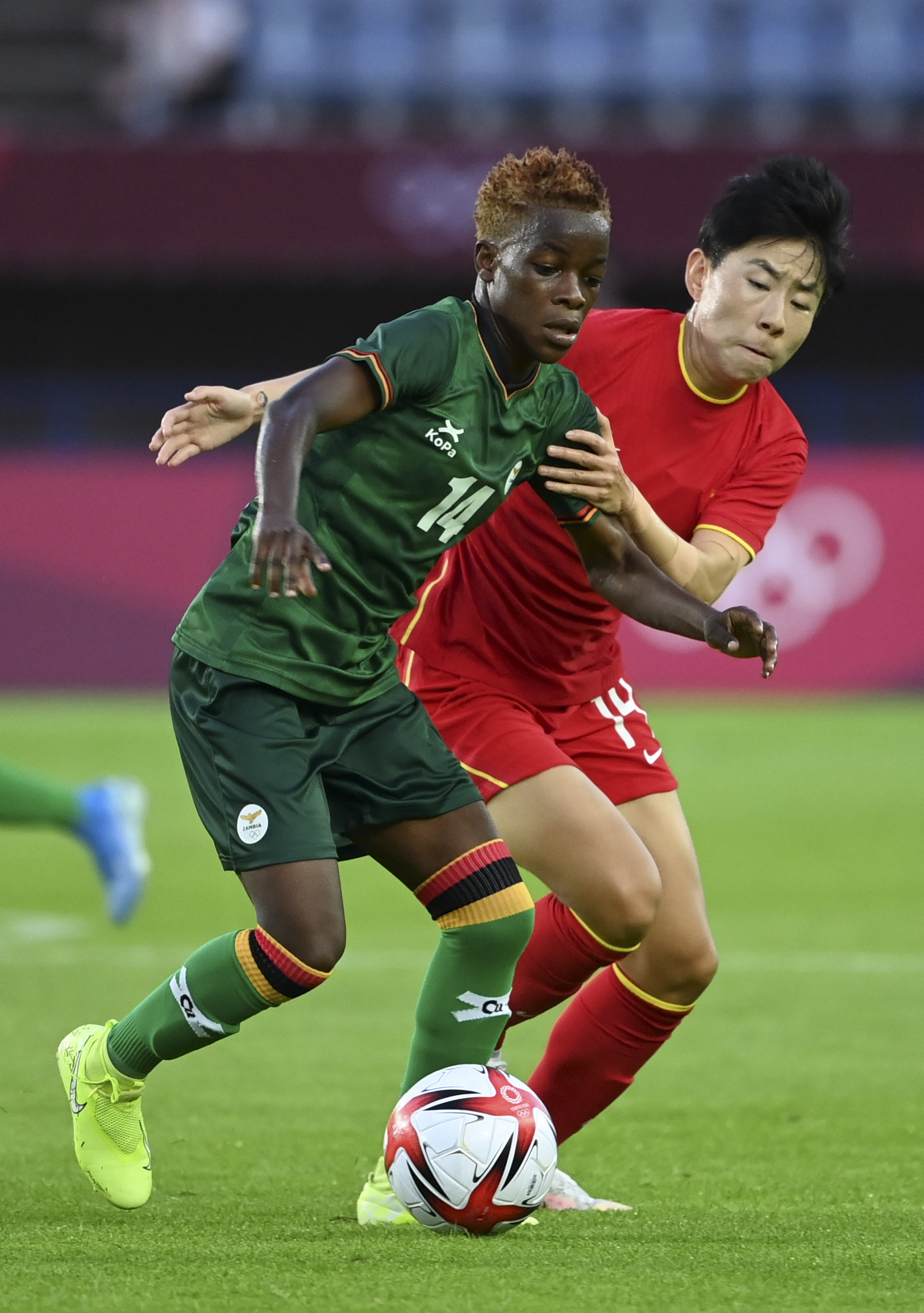 足球女足小组赛中国对阵赞比亚