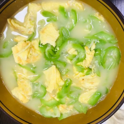 簡單美味絲瓜煎蛋湯,絲瓜煎蛋湯的做法大全