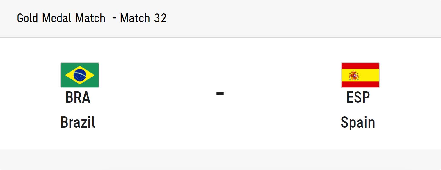 足球决赛巴西西班牙哪里有直播(奥运男足决赛-巴西vs西班牙：阿尔维斯、佩德里出战 阿森西奥在列)