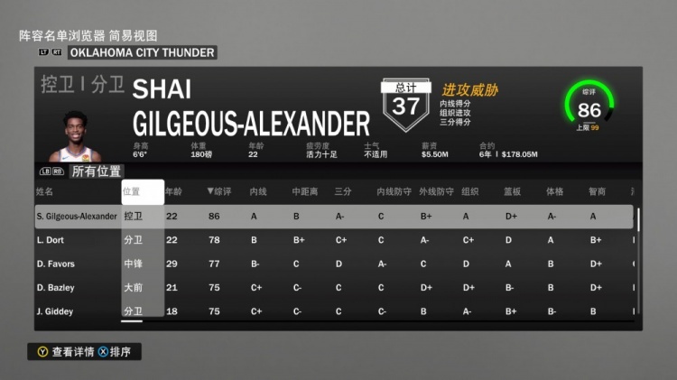 NBA2k11教练名单(雷霆全队2K能力值：亚历山大86 多特78 费沃斯77 基迪75)