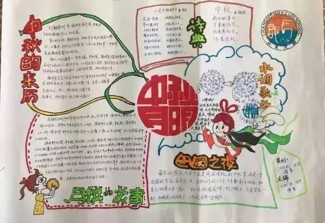 学知识丨可打印！中秋节「好词/好句/好段+手抄报」，快给孩子备上