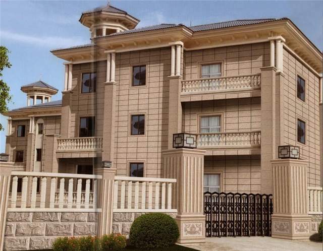 金沙红系列产品展示包柱效果建筑效果金沙红系列02晋成罗马柱应用围栏