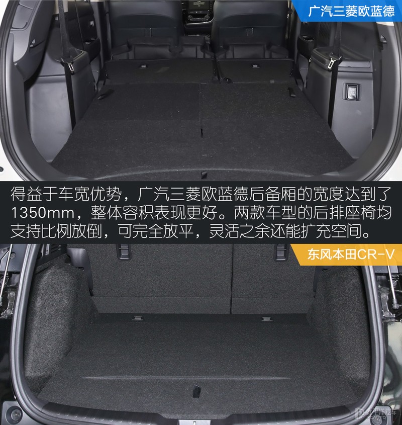七座与五座的明争暗斗 广汽三菱欧蓝德对比本田CR-V