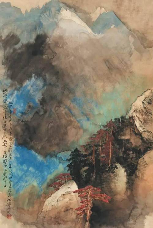 他的山水画气吞万象，被称“鬼手”，也被称为“世纪末的丰碑”