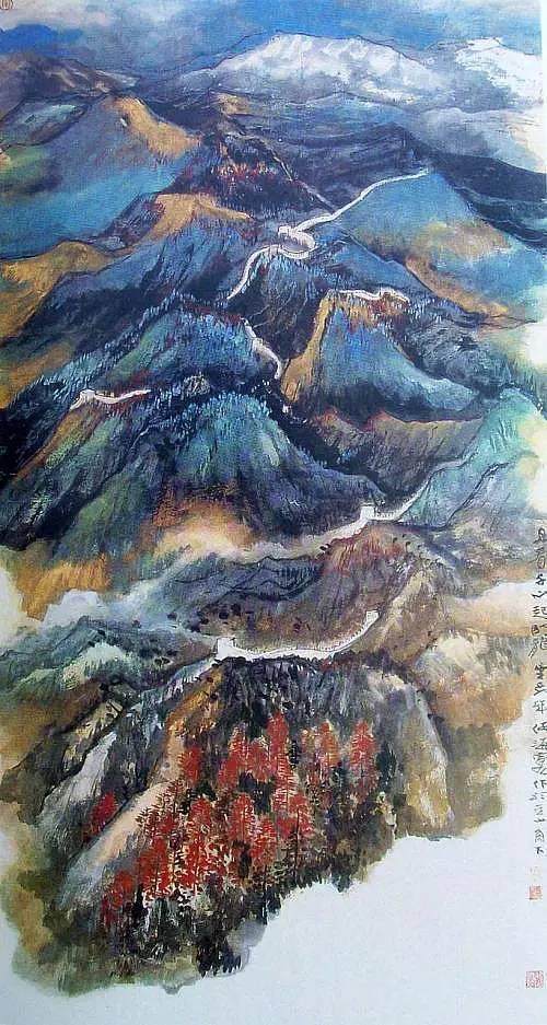 他的山水画气吞万象，被称“鬼手”，也被称为“世纪末的丰碑”