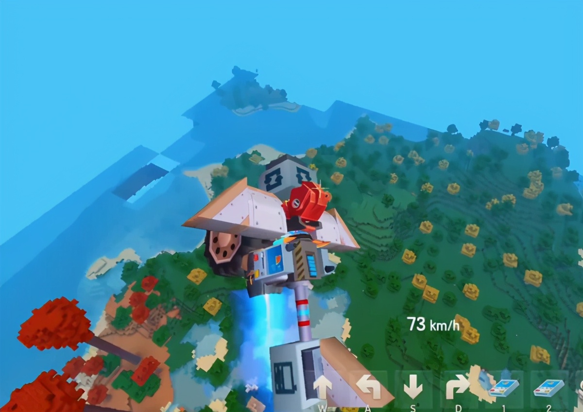 迷你世界：简易版飞机制作教程，迷你小巧的特点符合游戏风格