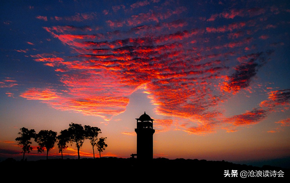 夕阳无限好，三首经典律诗，写黄昏美景字字唯美，内含境界与风骨