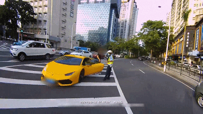 粤B兰博基尼飓风跑来珠海炸街，频发抖音被举报！交警全市布控！