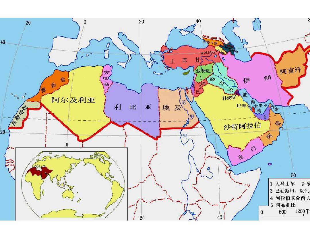 中东地图(中东地区三大霸主：伊朗、以色列、土耳其)