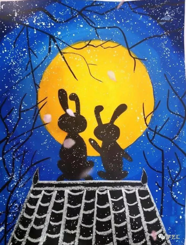 中秋佳节66幅绘画素材,走过路过不要错过机会哦