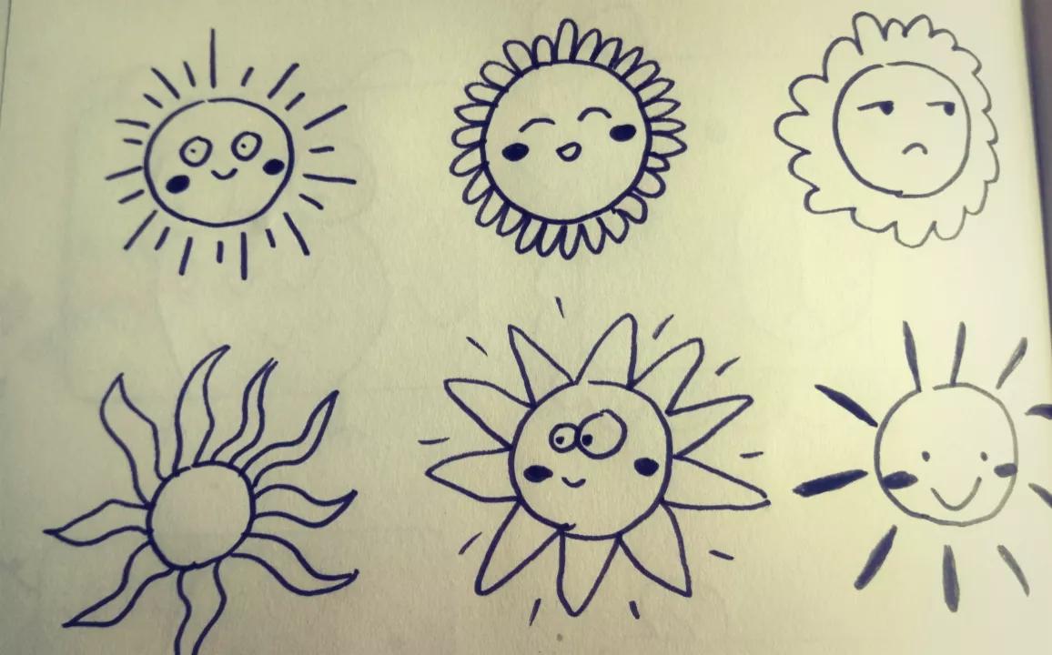 二年级美术课件画太阳图片