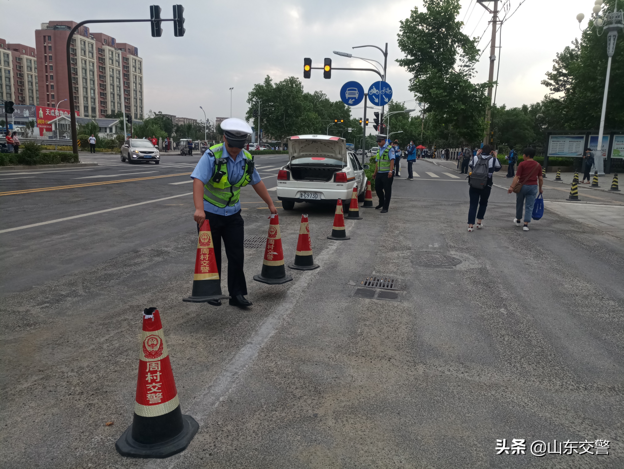 又是一年高考时，山东交警执勤护航忙！| 护航高考交警同行