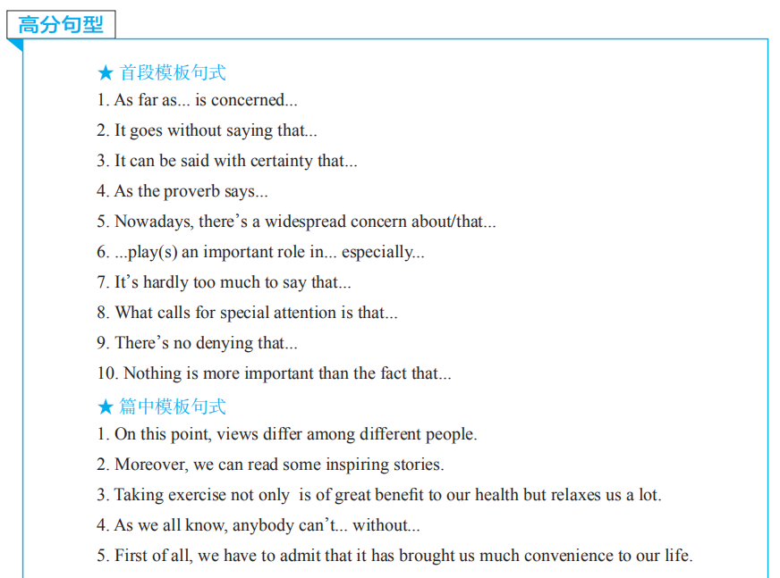 高考英语作文有救了！送你15个高分万能模板，用了速提分
