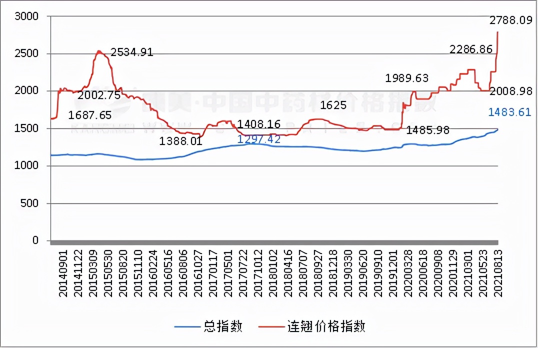 连翘行情持续高涨