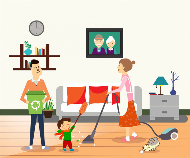 陪读妈妈:整洁的家庭会让孩子的成绩更优异