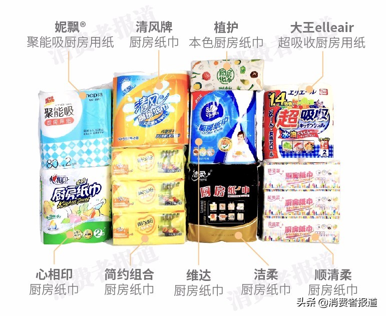 9大品牌生活用纸质量PK：你常买的是哪种？（附详细对比结果）