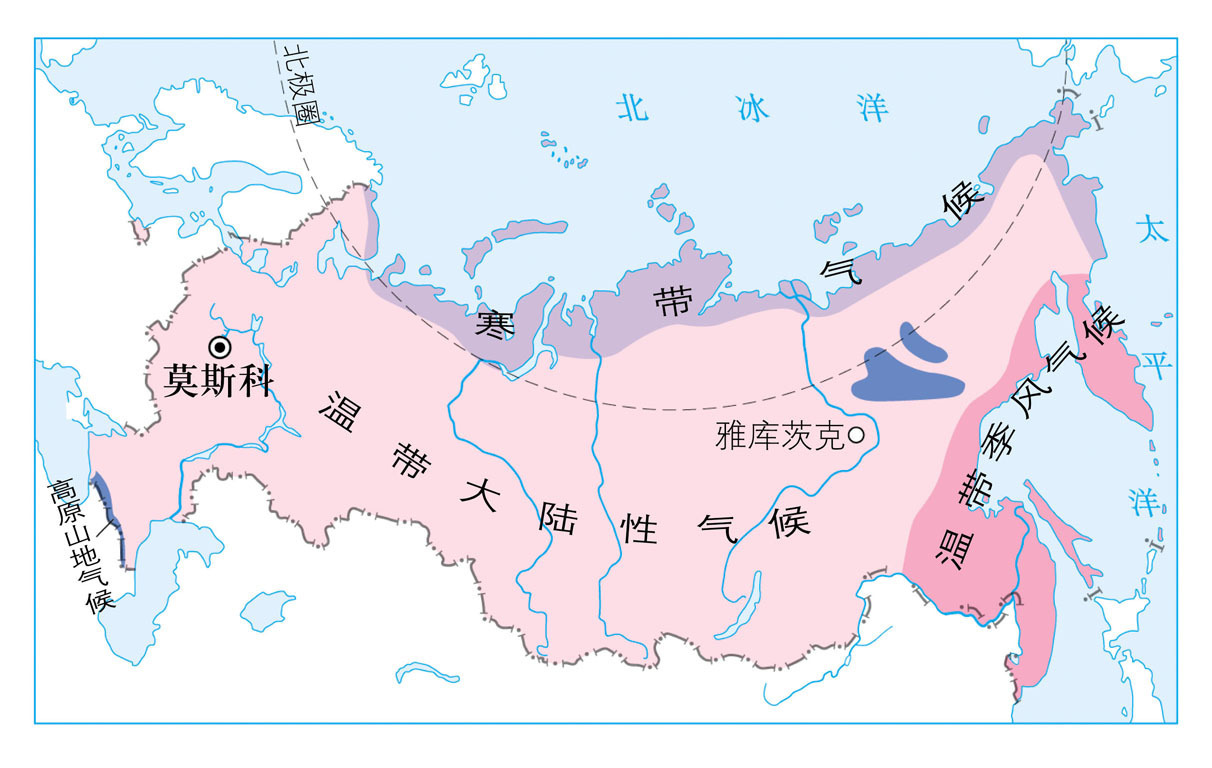 俄罗斯纬度地图图片