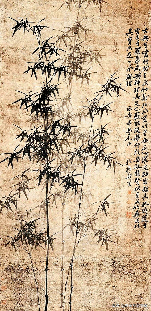 千古名篇《文与可画筼筜谷偃竹记》附清.扬州八怪之首郑板桥画竹