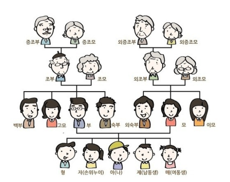 奶奶和孙女的关系叫什么？详细中国亲戚关系图表，拜年用得上-第7张图片