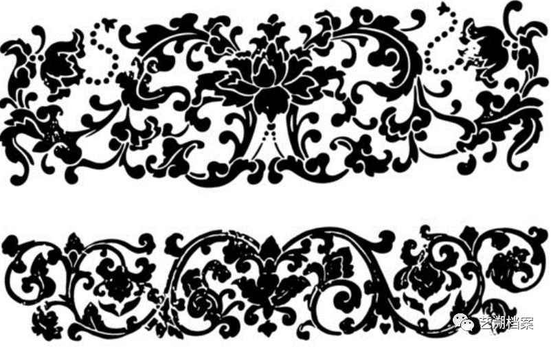 传统吉祥纹样.又名"万寿藤",寓意吉庆.