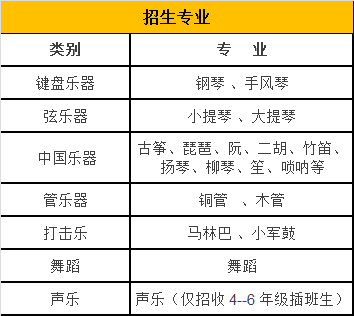 厦门音乐学校发布秋季招生方案！包含幼升小、小升初及插班生！