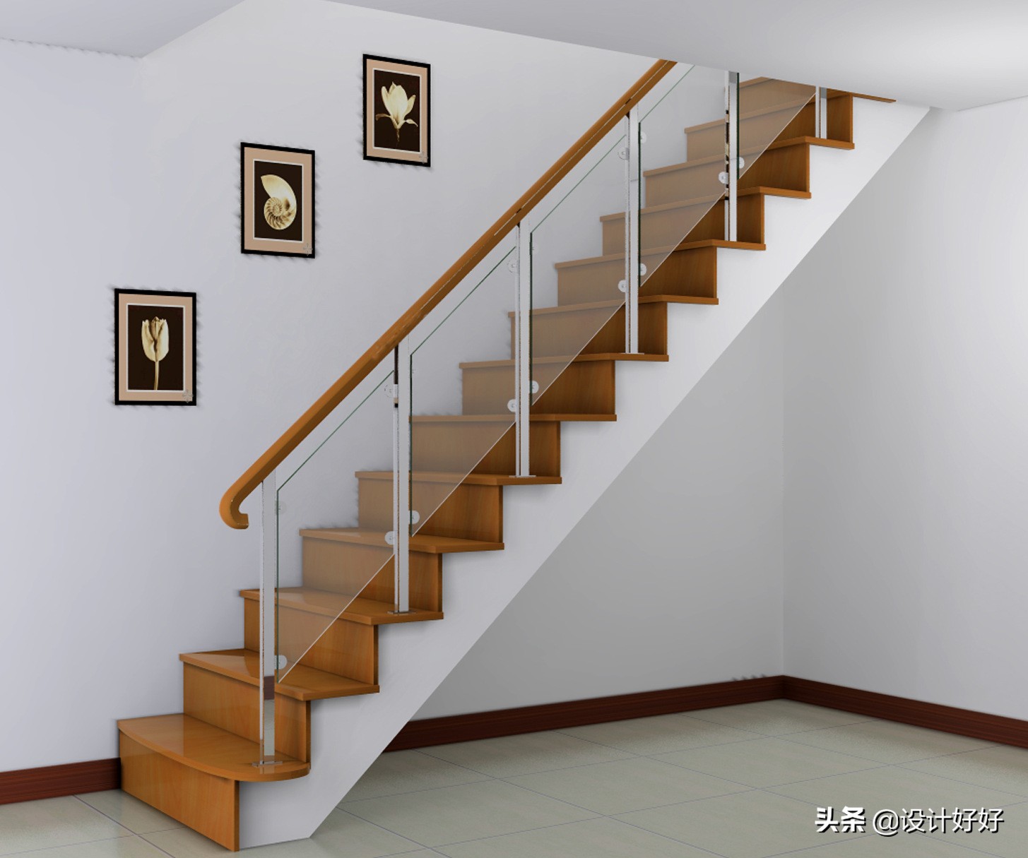 楼梯梯井宽度图片