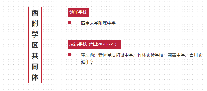 西附已与4所优质中学成共同体，合作并进