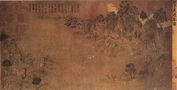 《游春图》 卷, 是迄今为止中国存世最古老的卷轴山水画卷