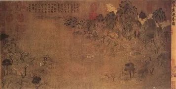 《游春图》 卷, 是迄今为止中国存世最古老的卷轴山水画卷