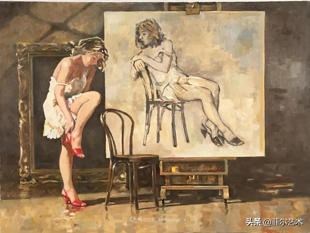 当代美国现实主义画家罗伯特·萨尔索尼人物油画作品欣赏