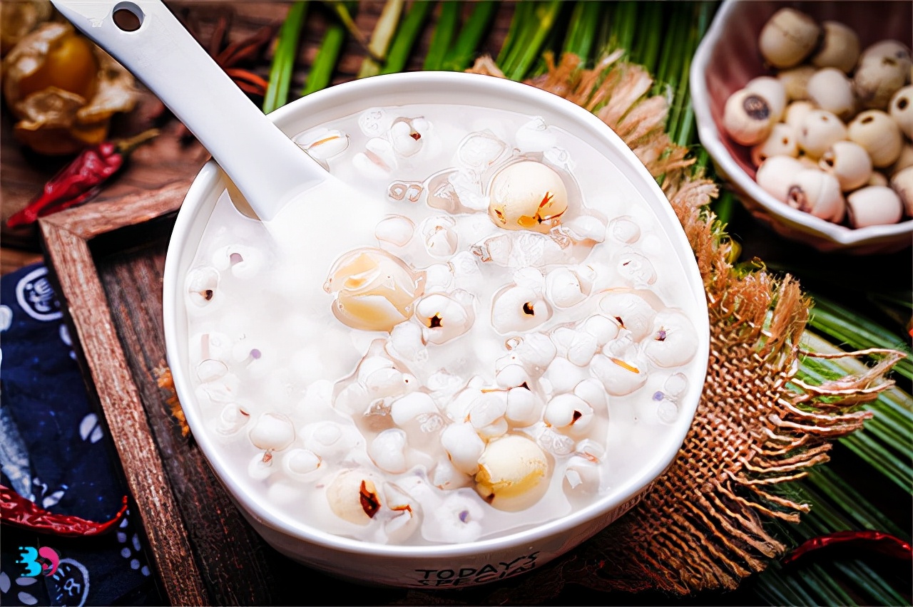 好喝营养的莲子粥,可以这样做