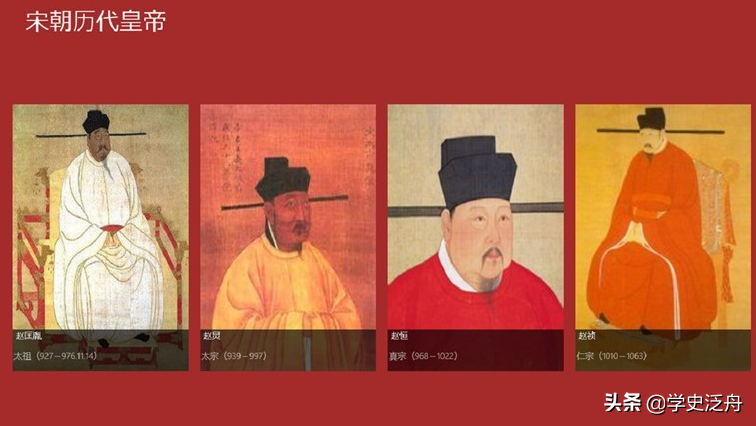 宋朝十二位皇帝列表（历史上全部宋朝皇帝排序）