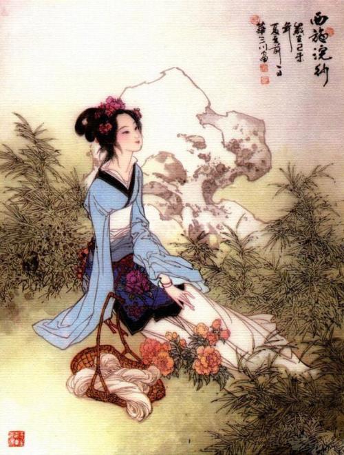 诗人把西湖比作西施是因为