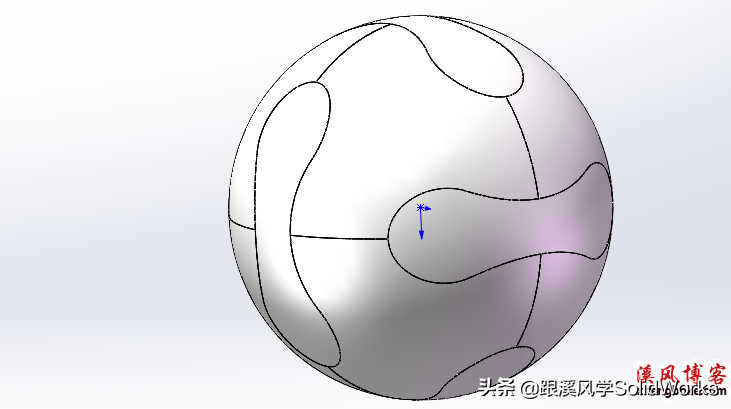 世界杯录像软件开发(用SolidWorks建模一个世界杯足球，SW分割命令的应用实例)