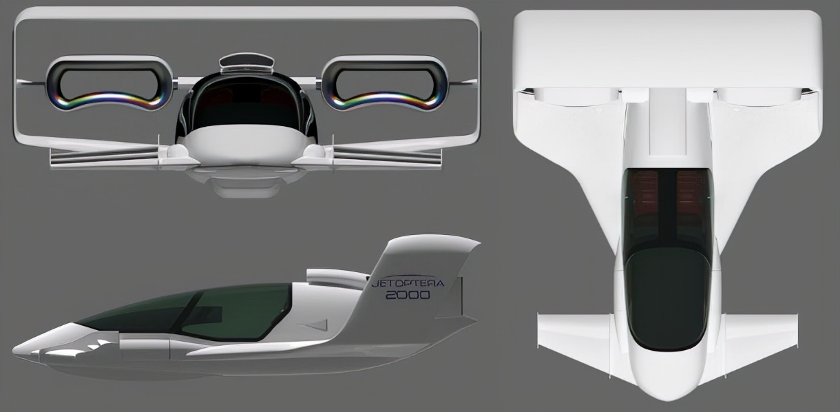 能懸停、垂直起降的分布式推進系統的新型飛機Jetoptera 2