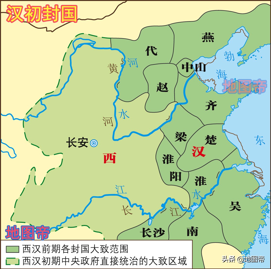 汉末地图(22张地图快速看汉朝历史(西汉和东汉))