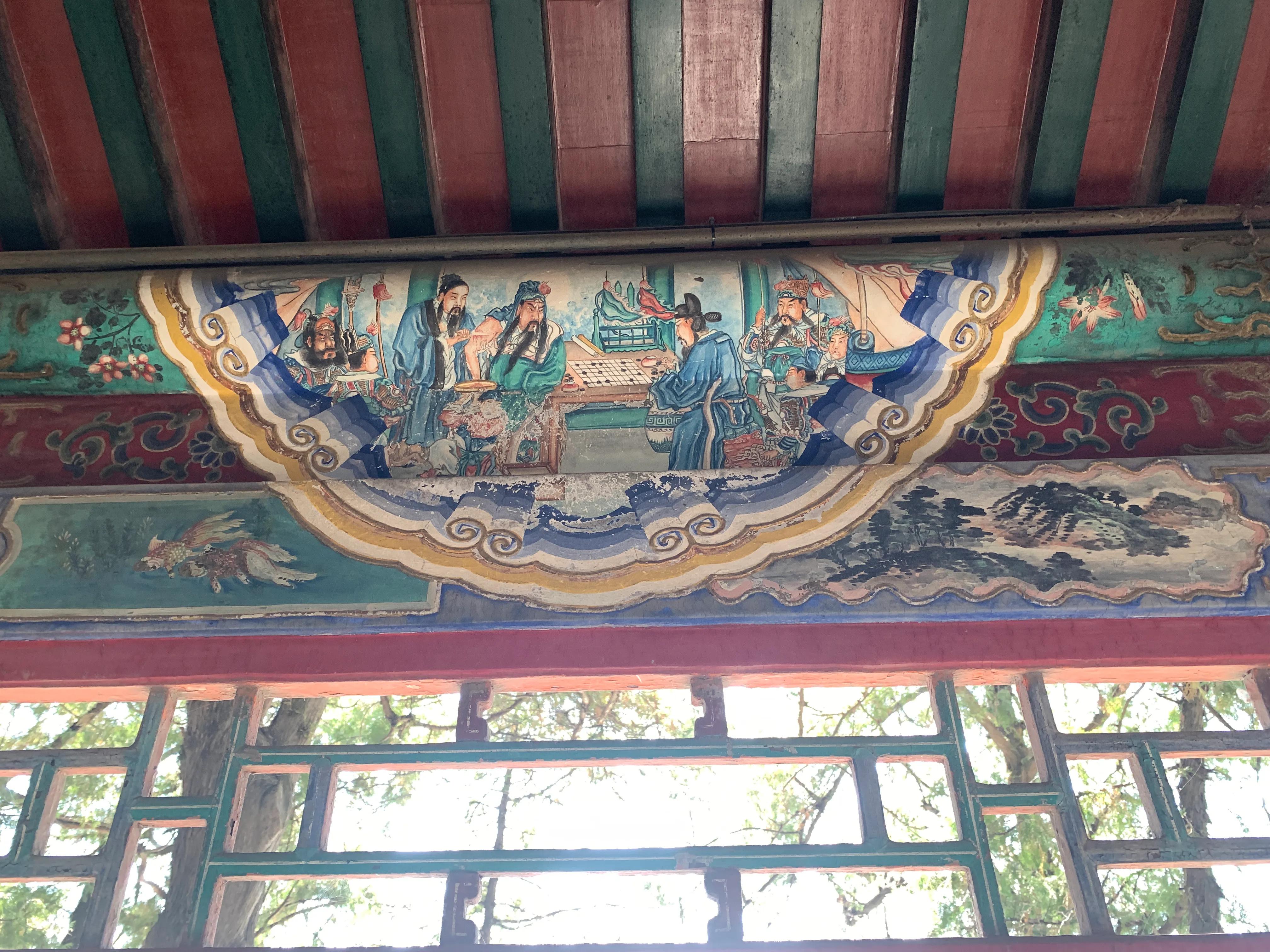 颐和园探秘之——须弥灵境四大部洲，木衣锦绣彩画长廊