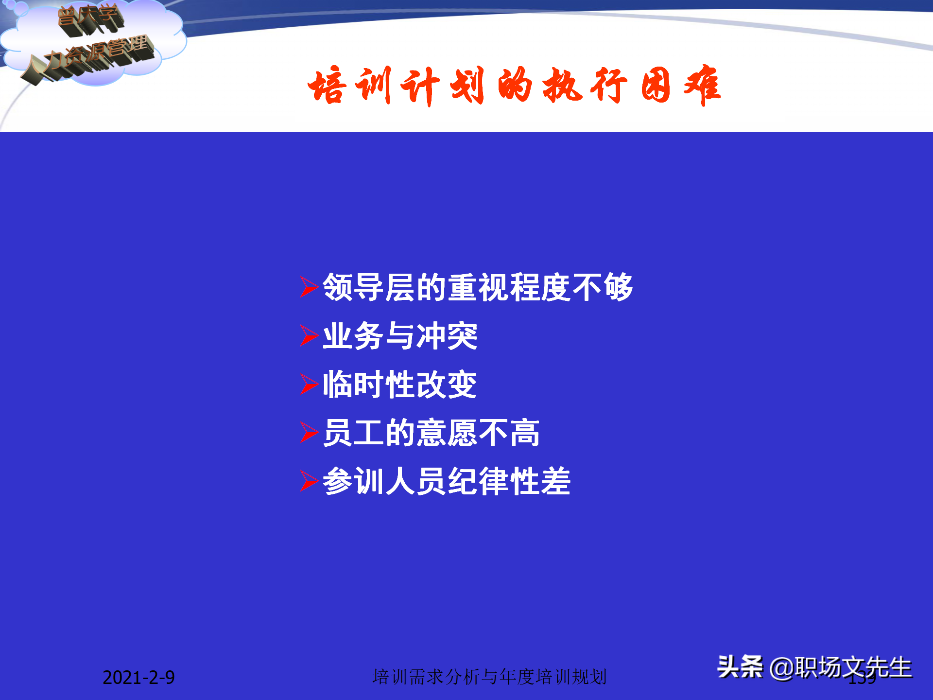 企业竞争的本质是人的竞争，142页培训需求分析与年度培训规划