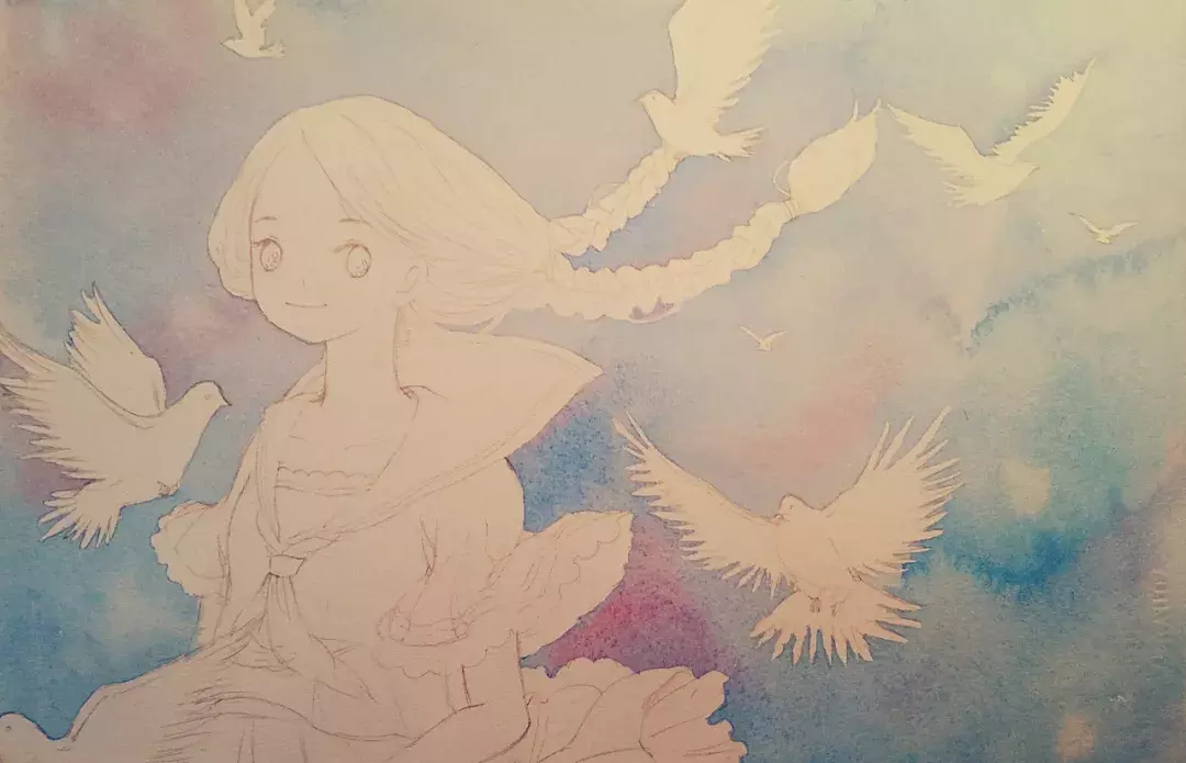 镜花水月，插画师用一支水彩笔画出一个梦想王国！