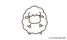 「儿童简笔画」喜羊羊简笔画，别笑我只是一只羊，咩~