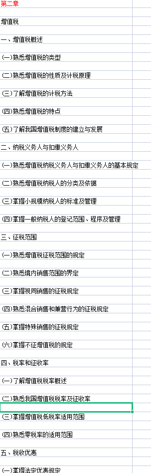 干货来了！《税法（I）》10大章节140个重要考点汇总，收藏备用