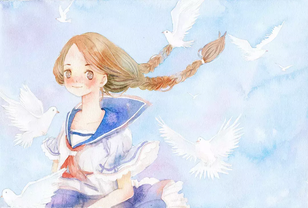 镜花水月，插画师用一支水彩笔画出一个梦想王国！