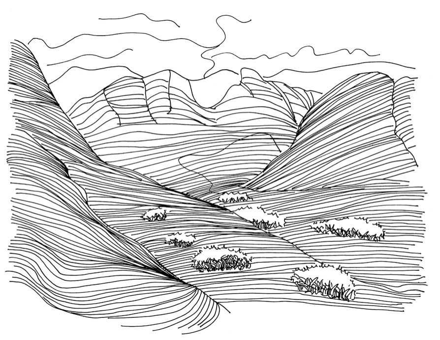 零基础钢笔画教程:分步骤讲解岩石画法,通过步骤临摹,简单易画